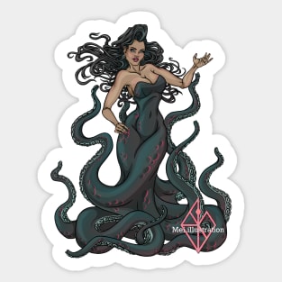 octopus girl Sticker